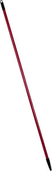 PRO-SOURCE - 60 x 1-1/4" Fiberglass Handle for Floor Squeegees & Push Brooms - Threaded Connection, Red - All Tool & Supply