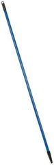 PRO-SOURCE - 60 x 1-1/4" Fiberglass Handle for Floor Squeegees & Push Brooms - Threaded Connection, Blue - All Tool & Supply