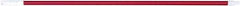 PRO-SOURCE - 60 x 1-1/4" Fiberglass Handle for Floor Squeegees & Push Brooms - Threaded Connection, Red - All Tool & Supply