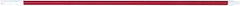 PRO-SOURCE - 54 x 1-1/4" Fiberglass Handle for Floor Squeegees & Push Brooms - Threaded Connection, Red - All Tool & Supply