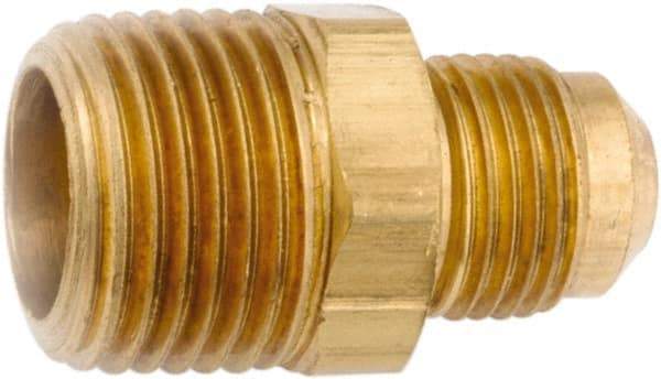 ANDERSON METALS - 3/4" Tube OD, 45° Lead Free Brass Flared Tube Male Connector - 3/4 NPT, Flare x MNPT Ends - All Tool & Supply