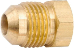 ANDERSON METALS - 1/2" Tube OD, 45° Lead Free Brass Flared Tube Plug - Flare Ends - All Tool & Supply