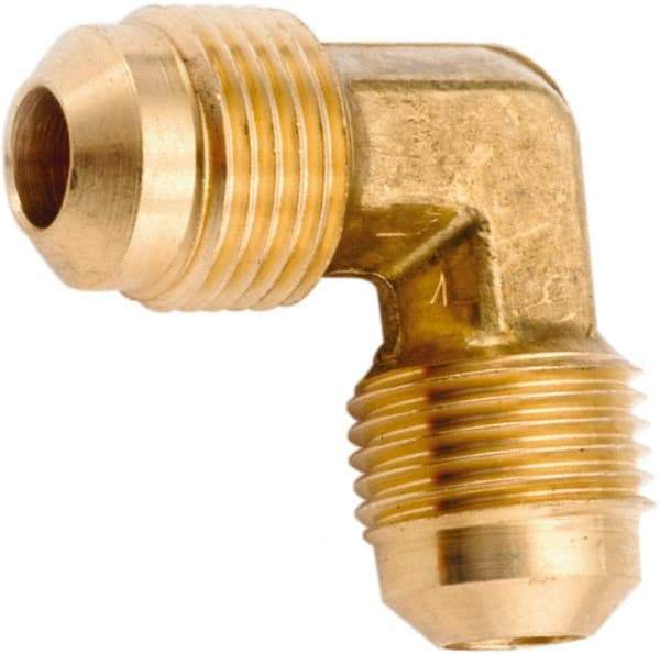 ANDERSON METALS - 5/8" Tube OD, 45° Lead Free Brass Flared Tube Union Elbow - Flare x Flare Ends - All Tool & Supply