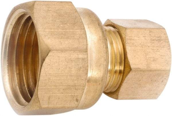 ANDERSON METALS - 5/8" OD, Lead Free Brass Female Connector - 150 Max Working psi, Comp x FNPT Ends - All Tool & Supply