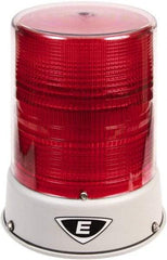 Edwards Signaling - 120 VAC, 4X NEMA Rated, LED, Red, Flashing, Steady Light - 65 Flashes per min, 3/4 Inch Pipe, 8-1/4 Inch Diameter, 7-3/4 Inch High, IP66 Ingress Rating, Pipe Mount - All Tool & Supply