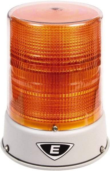 Edwards Signaling - 120 VAC, 4X NEMA Rated, LED, Amber, Flashing, Steady Light - 65 Flashes per min, 3/4 Inch Pipe, 8-1/4 Inch Diameter, 7-3/4 Inch High, IP66 Ingress Rating, Pipe Mount - All Tool & Supply