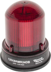 Edwards Signaling - 24 VDC, 4X NEMA Rated, LED, Red, Flashing, Steady Light - 65 Flashes per min, 3/4 Inch Pipe, 3-1/4 Inch Diameter, 3-7/8 Inch High, Panel Mount, Pipe Mount - All Tool & Supply