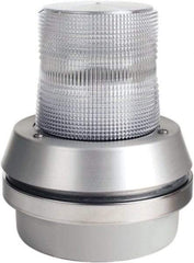 Edwards Signaling - 24 VDC, LED, Clear, Flashing Light - 65 Flashes per min, 1/2 Inch Pipe, 6 Inch Diameter, 7-3/8 Inch High, Box Mount, Pane, Pipe, Surface and Wall Mount - All Tool & Supply