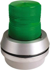 Edwards Signaling - 120 VAC, LED, Green, Flashing Light - 65 Flashes per min, 1/2 Inch Pipe, 6 Inch Diameter, 7-3/8 Inch High, Box Mount, Pane, Pipe, Surface and Wall Mount - All Tool & Supply