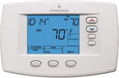 White-Rodgers - 45 to 99°F, 4 Heat, 2 Cool, Premium Residential Digital 7 Day Programmable Universal Multi-Stage or Heat Pump Thermostat - 0 to 30 Volts, Horizontal Mount, Electronic Contacts Switch - All Tool & Supply