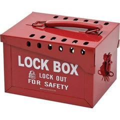 Brady - Group Lockout Boxes Portable or Wall Mount: Portable Maximum Number of Padlocks: 13 - All Tool & Supply