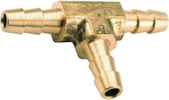 ANDERSON METALS - Hose Barb x Hose Barb x Hose Barb Tee - 1/4" ID Hose, Lead Free Brass - All Tool & Supply