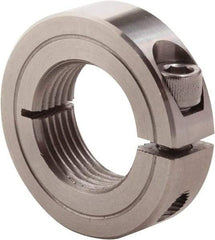 Climax Metal Products - 7/16-20 Thread, Stainless Steel, One Piece Threaded Shaft Collar - 15/16" Outside Diam, 11/32" Wide - All Tool & Supply