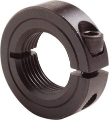 Climax Metal Products - 1-12 Thread, Steel, One Piece Threaded Shaft Collar - 1-3/4" Outside Diam, 1/2" Wide - All Tool & Supply