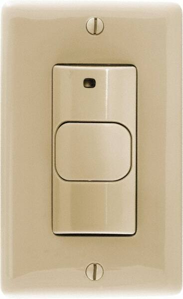 Hubbell Wiring Device-Kellems - 400 Square Ft. Coverage, Infrared Motion Sensor Wall Switch - 800 at 120 V Incandescent, 1,000 at 120 V and 1,800 at 277 V Fluorescent, 120 to 277 VAC, Ivory - All Tool & Supply