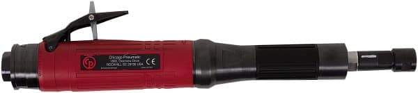 Chicago Pneumatic - 1/4" Collet, Straight Handle, Air Extended Length Die Grinder - 15,000 RPM, Rear Exhaust, 36 CFM, 1.2 hp, 90 psi, 9.5mm Inlet - All Tool & Supply