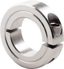 Climax Metal Products - 1/2" Bore, Steel, One Piece Clamp Collar - 1-1/8" Outside Diam, 13/32" Wide - All Tool & Supply