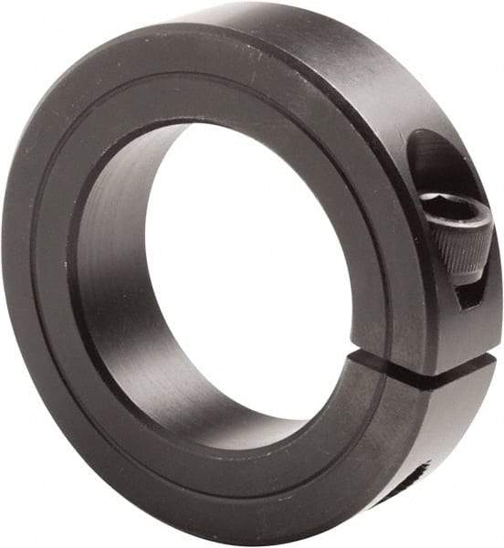 Climax Metal Products - 3-3/16" Bore, Steel, One Piece Clamp Collar - 4-1/2" Outside Diam, 7/8" Wide - All Tool & Supply