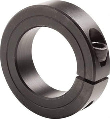 Climax Metal Products - 3-7/16" Bore, Steel, One Piece Clamp Collar - 4-3/4" Outside Diam, 7/8" Wide - All Tool & Supply