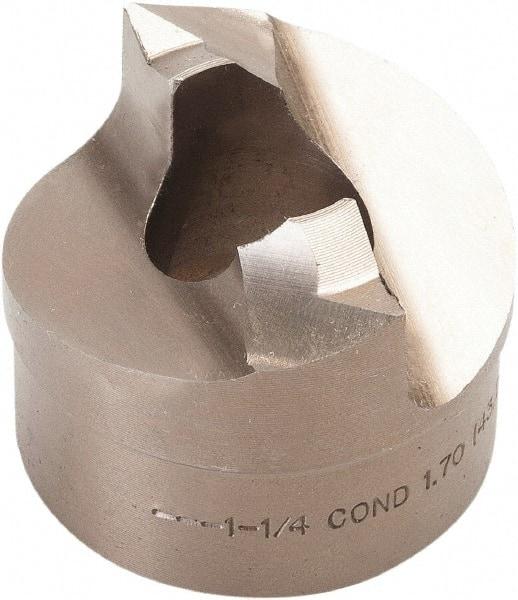 Greenlee - 1-1/4" Conduit Round Punch - 1.7" Hole Diam - All Tool & Supply