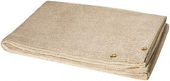 Steiner - 6' High x 10' Wide x 0.035" Thick Fiberglass Welding Blanket - Tan, Grommet - All Tool & Supply