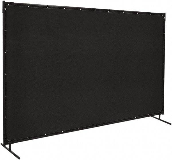 Steiner - 6' Wide x 10' High, Vinyl Laminated Polyester Portable Welding Screen - Black - All Tool & Supply