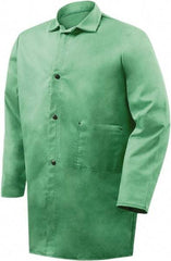 Steiner - Size 2XL Flame Resistant/Retardant Jacket - Green, Cotton, Snaps Closure - All Tool & Supply