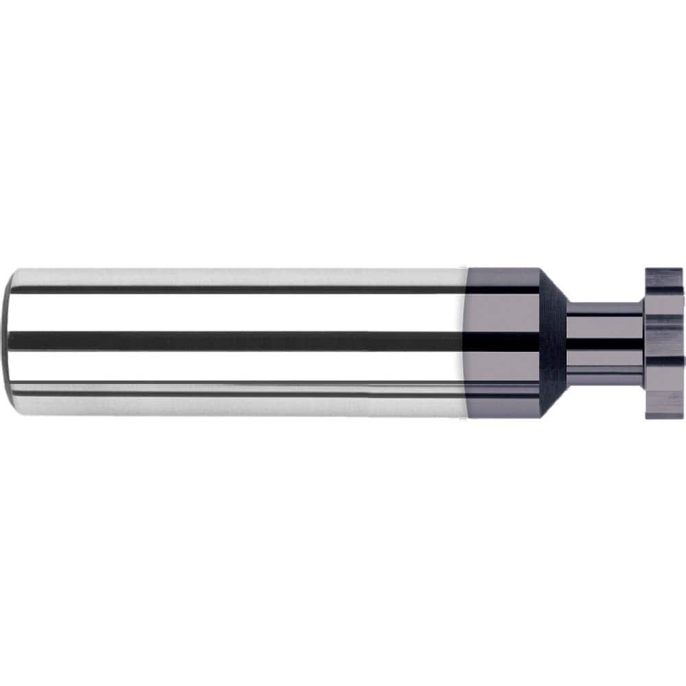 Harvey Tool - 1/8" Cut Diam, 0.5mm Cut Width, 1/8" Shank, Straight-Tooth Woodruff Keyseat Cutter - Exact Industrial Supply