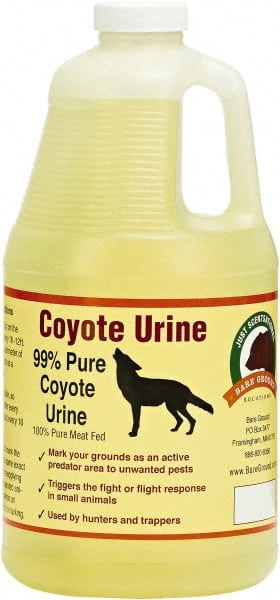 Bare Ground Solutions - Half Gallon of Coyote Urine Predator Scent to repel unwanted animals - Exact Industrial Supply