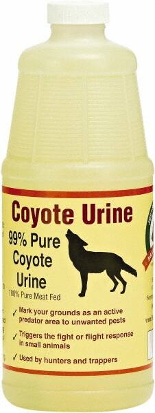 Bare Ground Solutions - One Quart of Coyote Urine Predator Scent to repel unwanted animals - Exact Industrial Supply