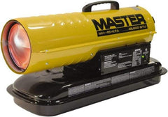 Master - 45,000 BTU Rating, Multi-Fuel Forced Air Heater - 1,125 Sq Ft Max Heating Area, 5 Gal Capacity, Fuel with Kerosene, Diesel & Fuel Oil - All Tool & Supply