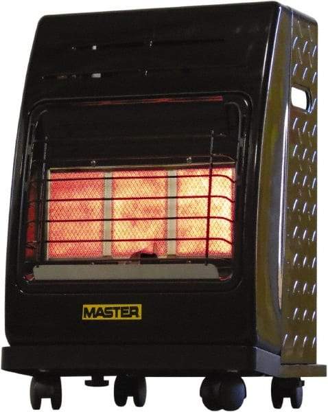 Master - 6,600 to 18,000 BTU, Portable Propane Heater - 20 Lb Fuel Capacity, 15.4" Long x 19.3" Wide x 23-5/8" High - All Tool & Supply