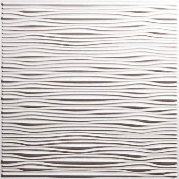 Genesis - Pack of 12 Drifts 23-3/4" x 23-3/4" x 0.11" Vinyl Ceiling Tiles - All Tool & Supply