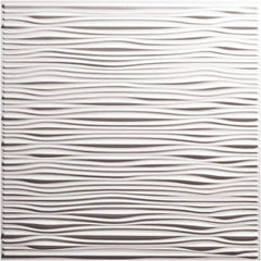 Genesis - Pack of 12 Drifts 23-3/4" x 23-3/4" x 0.11" Vinyl Ceiling Tiles - All Tool & Supply