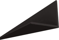 HG-Grid - 8' Long x 15/16" Wide x 15/16" Thick, Vinyl Angled Molding - ASTM E-84 Specification, Black - All Tool & Supply