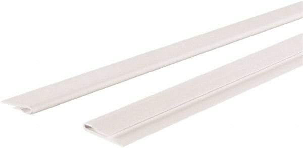 GridMAX - 4' Long x 1" Wide x 0.165" Thick, Vinyl Ceiling Grid Wall Molding Cover - ASTM E-84 Specification, White - All Tool & Supply