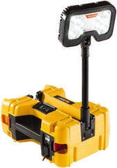 Pelican Products, Inc. - 12 Volt, Cordless, LED Portable Floor Work Light - 1 Head, 4,000 Lumens, Polypropylene, 12" High - All Tool & Supply