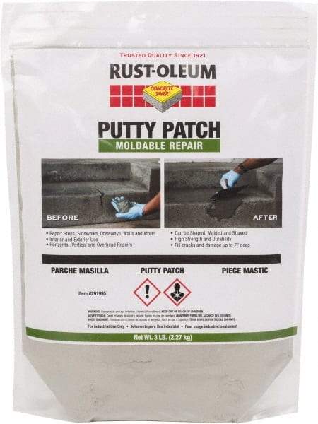 Rust-Oleum - 3 Lb Bag Concrete Saver - Gray, 1.5 Sq Ft at 1/4" Thick Coverage, Portland Cement - All Tool & Supply