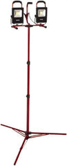 Bayco - 20 Watt, Electric, LED Portable Tripod Work Light - 6' Cord, 2 Heads, 4,400 Lumens, Aluminum, 82-1/2" Long x 18.4" Wide x 7.3" High - All Tool & Supply