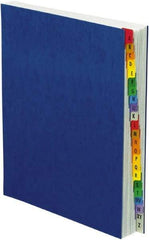 Pendaflex - 8-1/2 x 11", Letter Size, Blue, A-Z Indexed Expanding Files - Assorted Tab Cut Location - All Tool & Supply