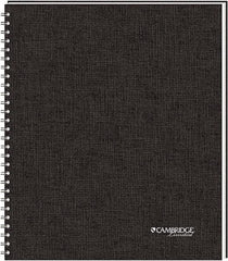 Cambridge - 80 Sheet, 8-1/2 x 11-3/4", Legal (Style) Meeting Notebook - Black - All Tool & Supply