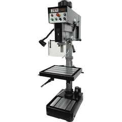 Jet - 10-7/16" Swing, Variable Speed Pulley Drill Press - Variable Speed, 2 hp, Single Phase - All Tool & Supply