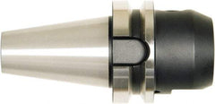 Bilz - BT40 5/8" Shank Diam Taper Shank 5/8" Hole End Mill Holder/Adapter - 1-1/2" Nose Diam, 2.55" Projection, M16 Drawbar, Through-Spindle, Through-Bore & DIN Flange Coolant - Exact Industrial Supply