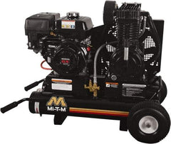 MI-T-M - 9.0 hp, 17.2 CFM, 175 Max psi, Two Stage Portable Fuel Air Compressor - Honda GX270 OHV Engine - All Tool & Supply