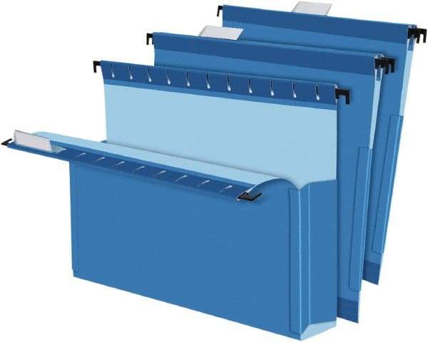 Pendaflex - 8-1/2 x 11", Letter Size, Blue, Hanging File Folder - 1/5 Tab Cut Location - All Tool & Supply