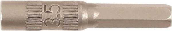 Wiha - 4mm Drive, Nut Setter Screwdriver Bit - 4mm OAL - All Tool & Supply