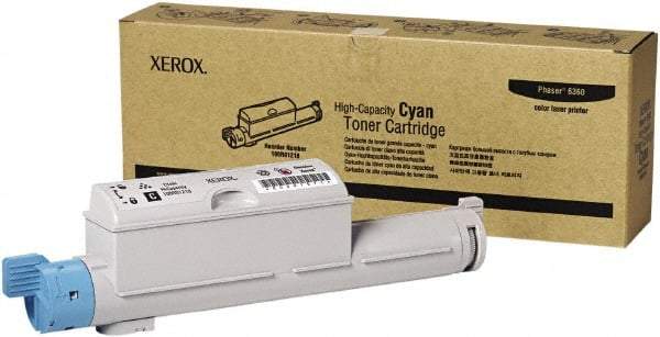 Xerox - Cyan Toner Cartridge - Use with Xerox Phaser 6360 - All Tool & Supply