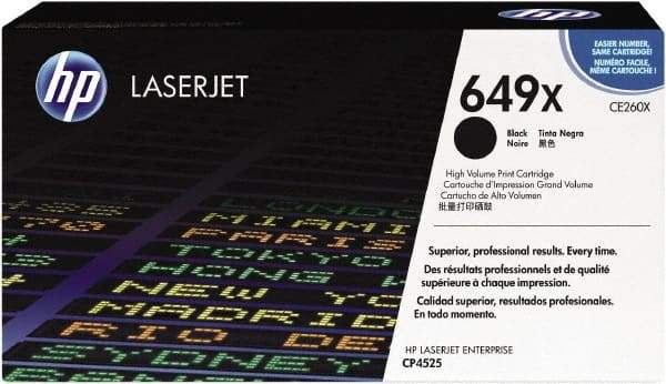 Hewlett-Packard - Black Toner Cartridge - Use with HP Color LaserJet Enterprise CP4525 - All Tool & Supply