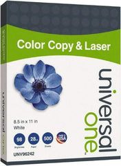 Universal One - 8-1/2" x 11" White Copy Paper - Use with Laser Printers, Copiers - All Tool & Supply