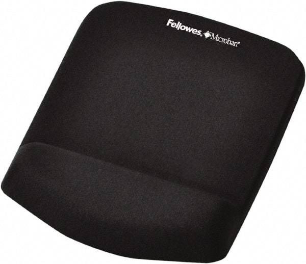 FELLOWES - Black Mouse Pad/Wrist Rest - Use with Mouse - All Tool & Supply